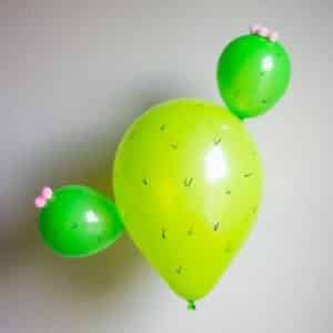 Como Fazer Cacto de Balões para Festa Infantil