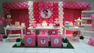 Decoração de Aniversário Infantil da Dora Aventureira    2