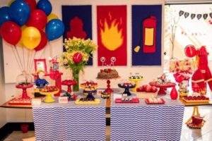 Decoração de Festa Infantil Tema Bombeiros    8