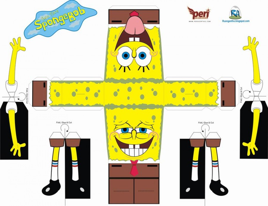 Moldes da Turma do Bob Esponja para Imprimir