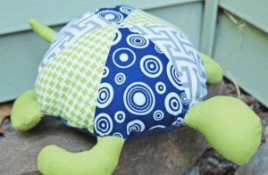 Tartaruga Infantil de Tecido Passo a Passo com Molde – Cópia