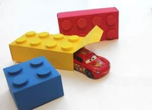 Caixa Lego Passo a Passo, com Molde