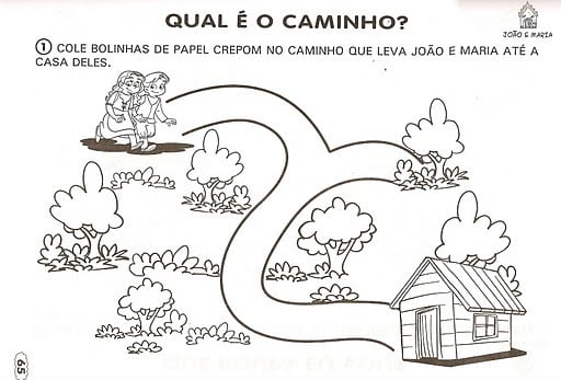 história infantil joão e maria com imagens para imprimir