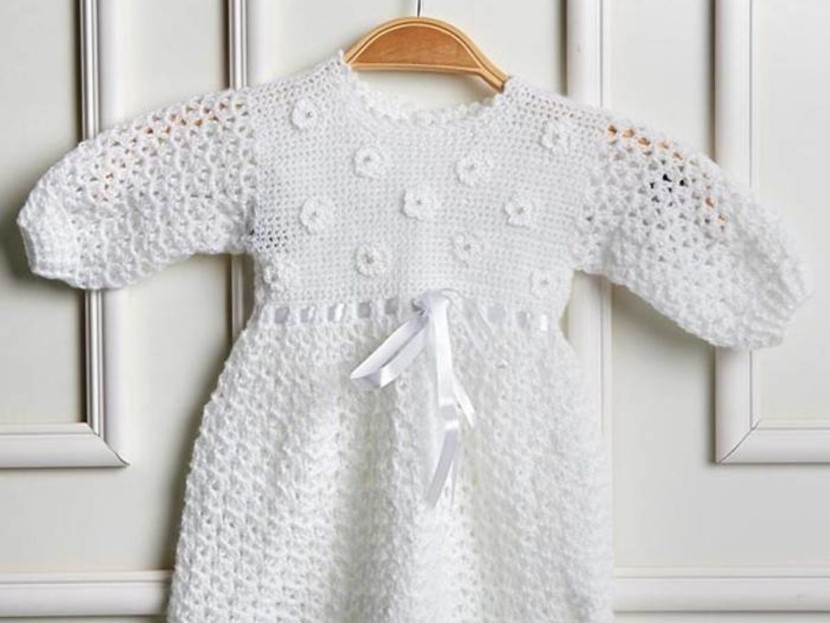 vestido de croche infantil com grafico e receita