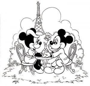 Imagens do Mickey Mouse e Minnie: Desenhos para Colorir e Imprimir, Moldes