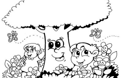 desenho da primavera espaço infantil