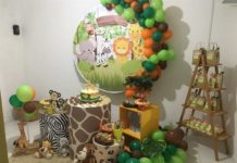 arco desconstruido em painel redondo