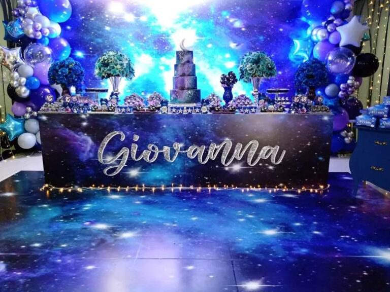 Aniversário tema galáxia