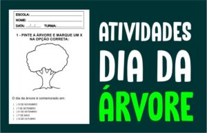 atividades para o dia da arvore para imprimir