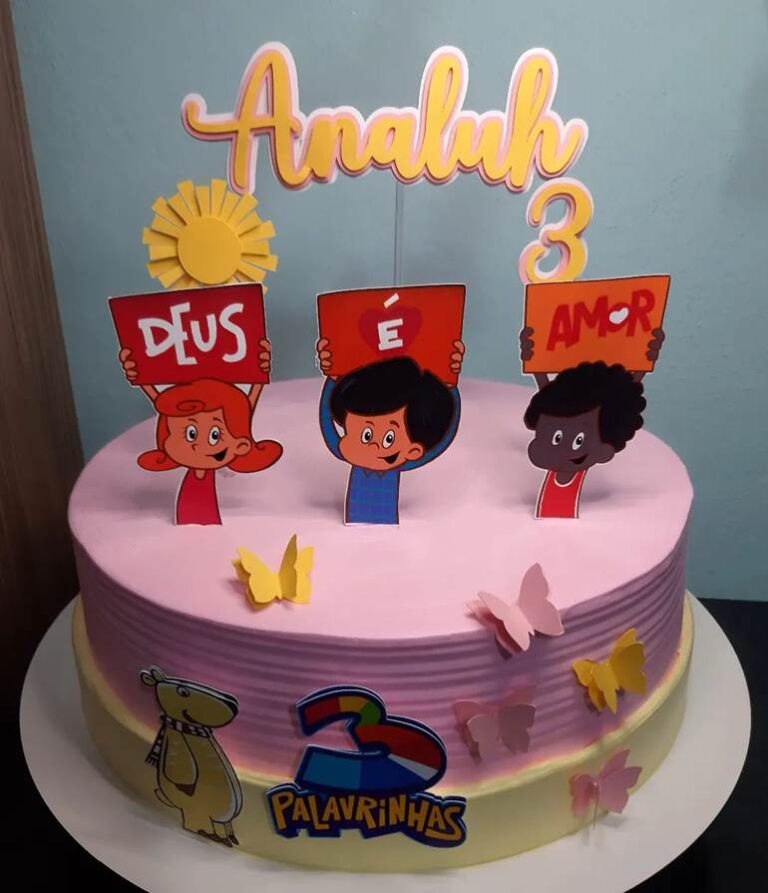 Bolo 3 Palavrinhas: 30 modelos fofos para uma festa super animada