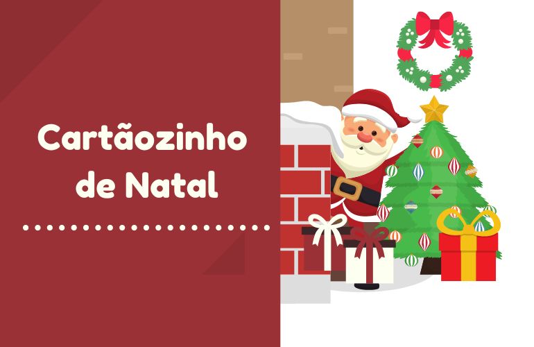 modelo de cartãzinho de natal