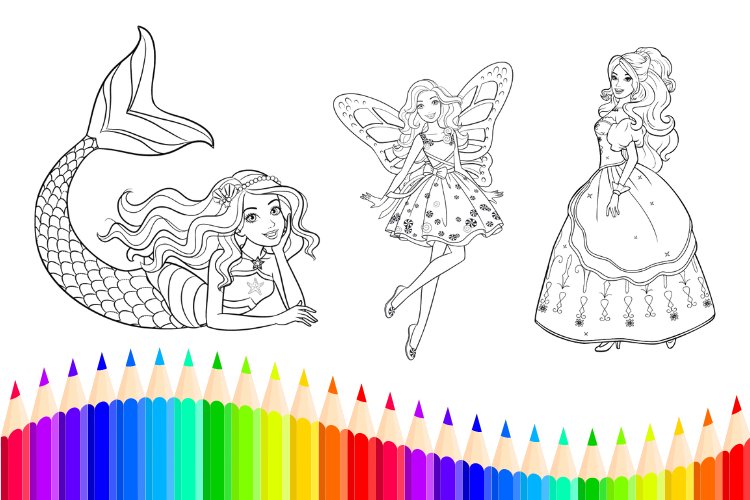 Barbie-Sereia-Desenho-pra-pintar-colorir-e-imprimi by